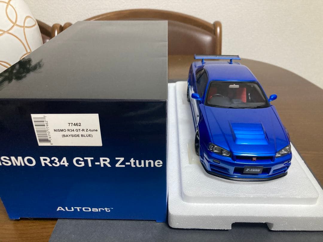オートアート　1/18 ニスモ R34 GT-R Z-tune ベイサイドブルー