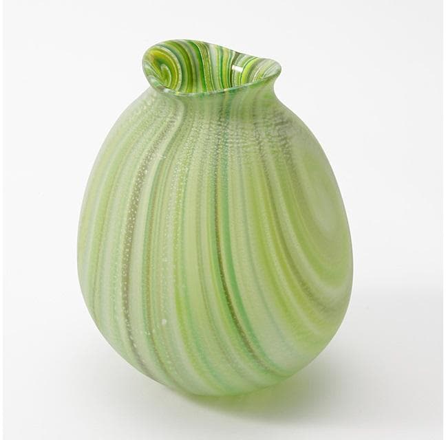 KAITO　安田泰三 花瓶 手吹花入 渦潮 希少 レア ガラス細工 ガラス