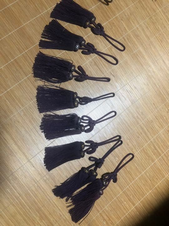 彫金引手8個&フサのセット