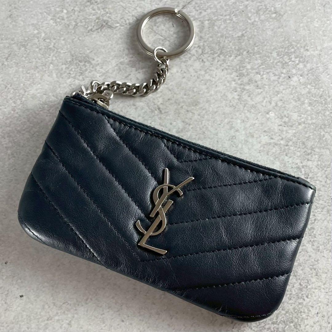 【極美品】サンローラン ケース キーリング カサンドラ YSL レザー