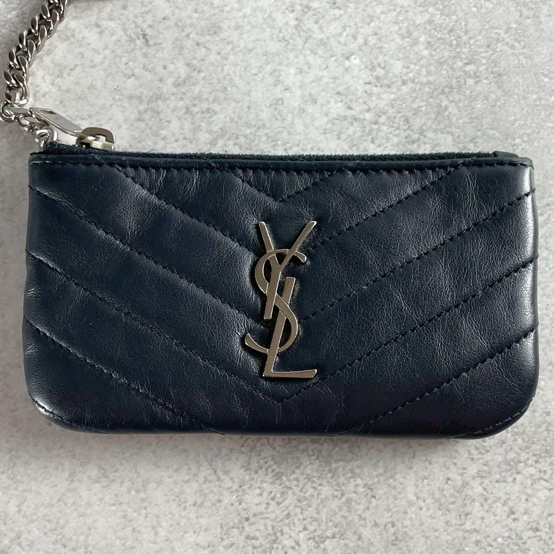 【極美品】サンローラン ケース キーリング カサンドラ YSL レザー
