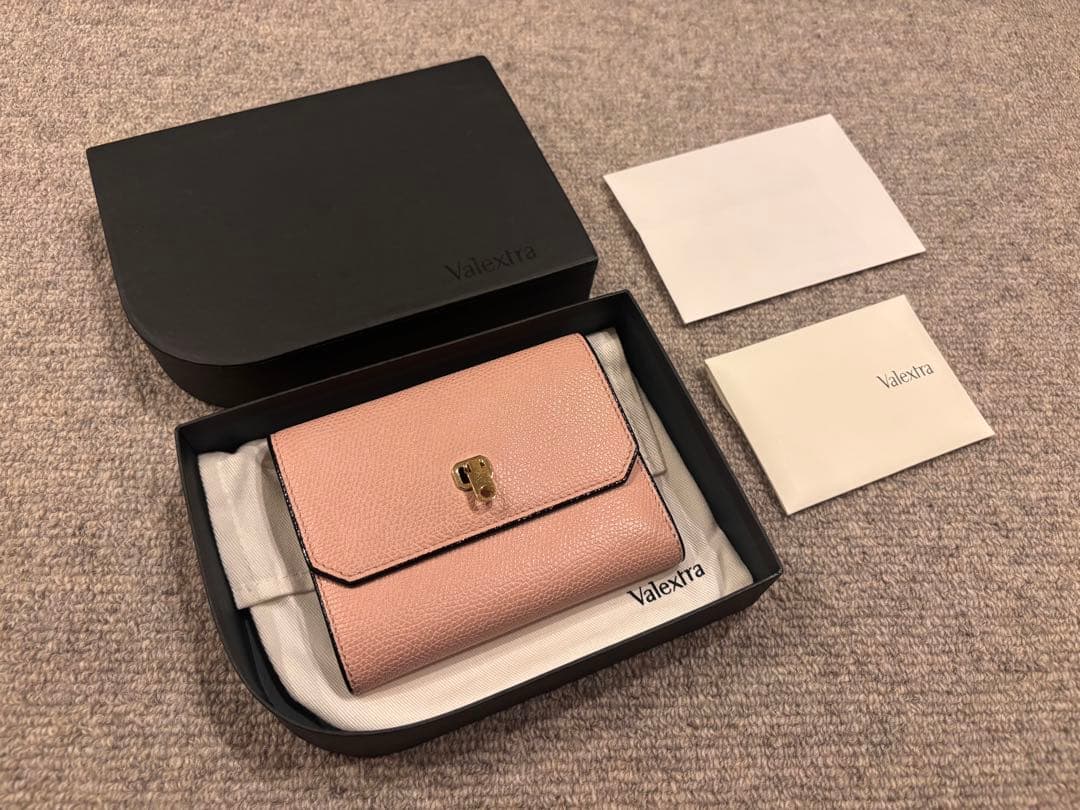 【専用】Valextra シティウォレット ペオニア 三つ折り財布