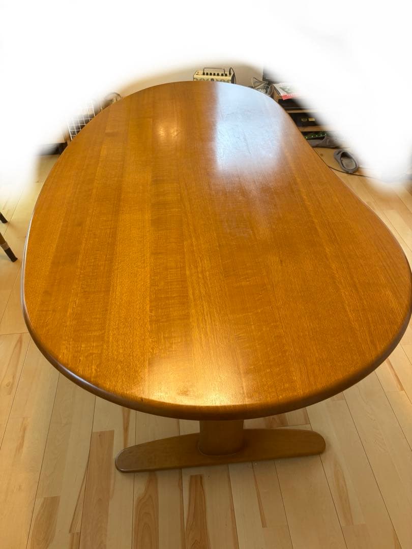 飛騨産業　飛騨家具　豆型　テーブル　ナチュラル　HIDA かわいい　北欧