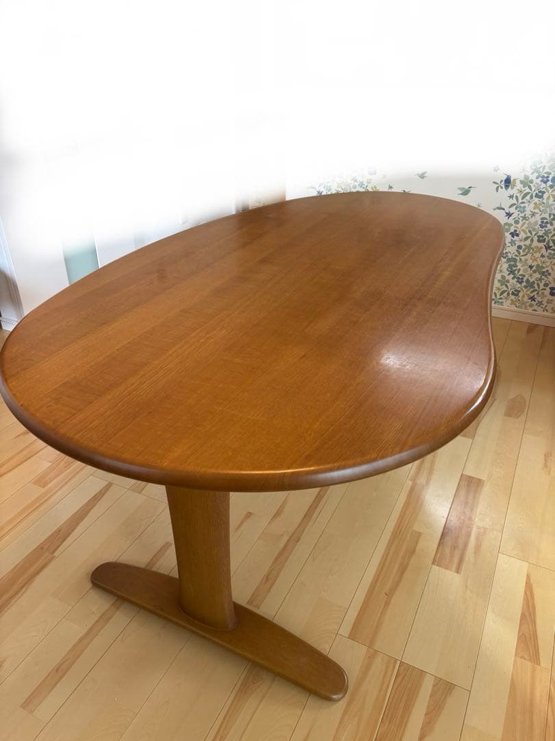 飛騨産業　飛騨家具　豆型　テーブル　ナチュラル　HIDA かわいい　北欧