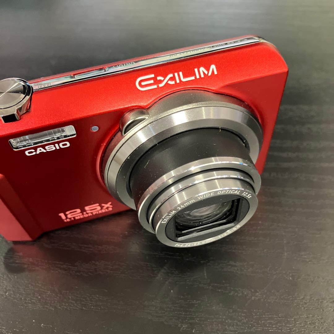 CASIO EXILIM 赤 16.1メガピクセル コンパクトデジタルカメラ