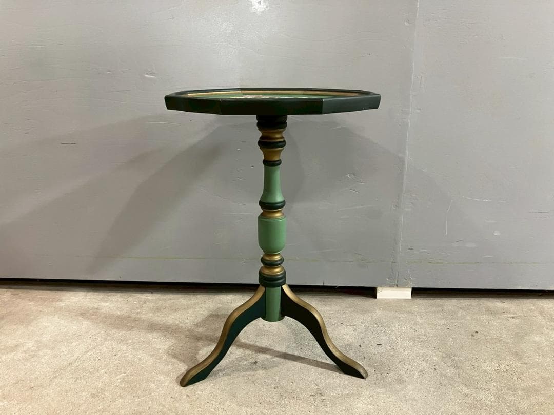 トールペイント サイドテーブル ナイトテーブル ワインテーブル 花台 RW85