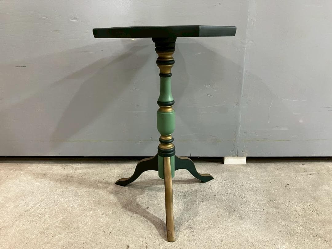 トールペイント サイドテーブル ナイトテーブル ワインテーブル 花台 RW85