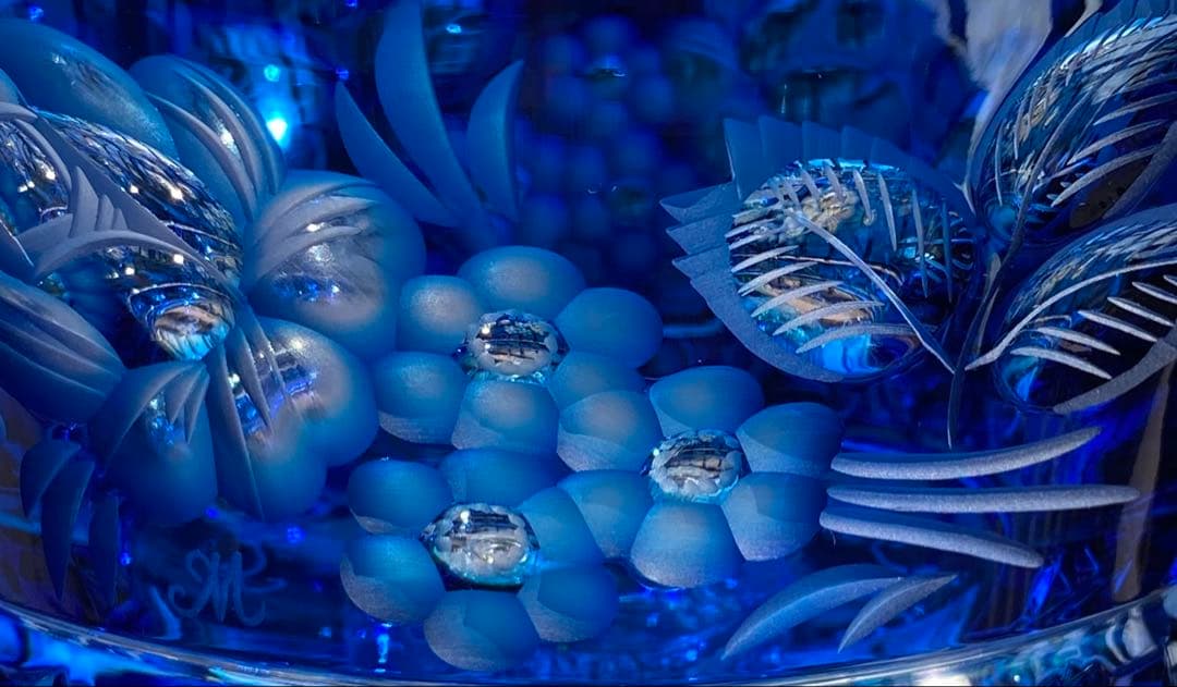 マイセンクリスタル　マイセンフラワー　コンポート　花器　フラワーベース　極美品❣️