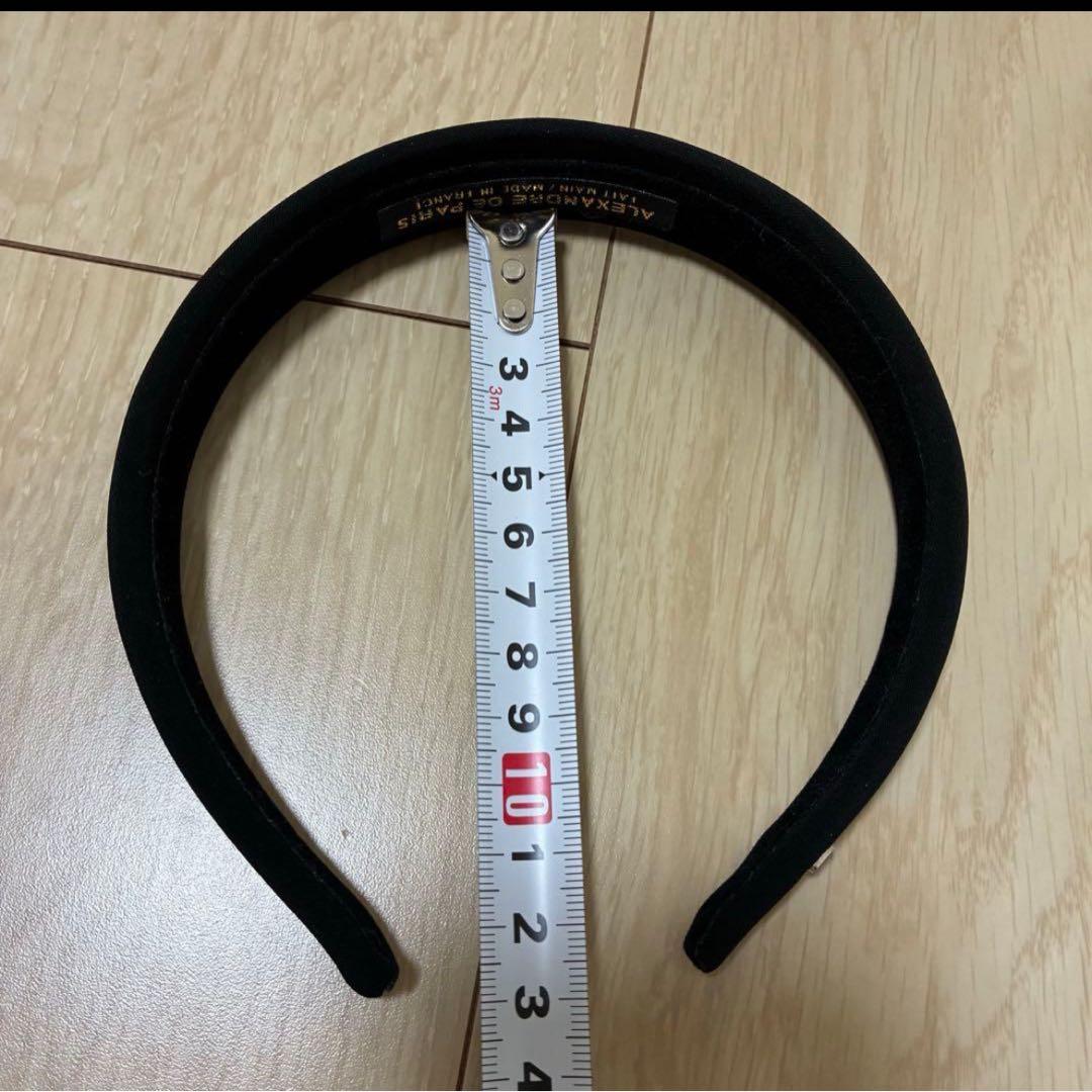 極美品✨ALEXANDRE DE PARIS ブラック ヘアバ ンド フランス製