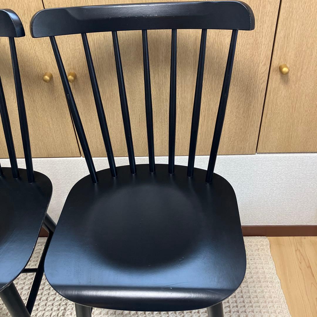 TON トーネット ウィンザーチェア 黒　ブラック　2脚セット①