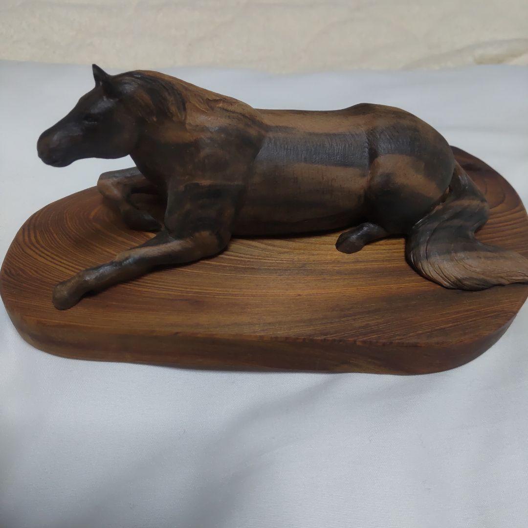 一月セール 木彫り 午年 上原工芸