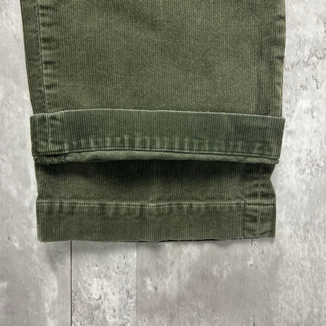 ラルフローレン ロゴタグ チノパン コーデュロイパンツグリーン W38 6071