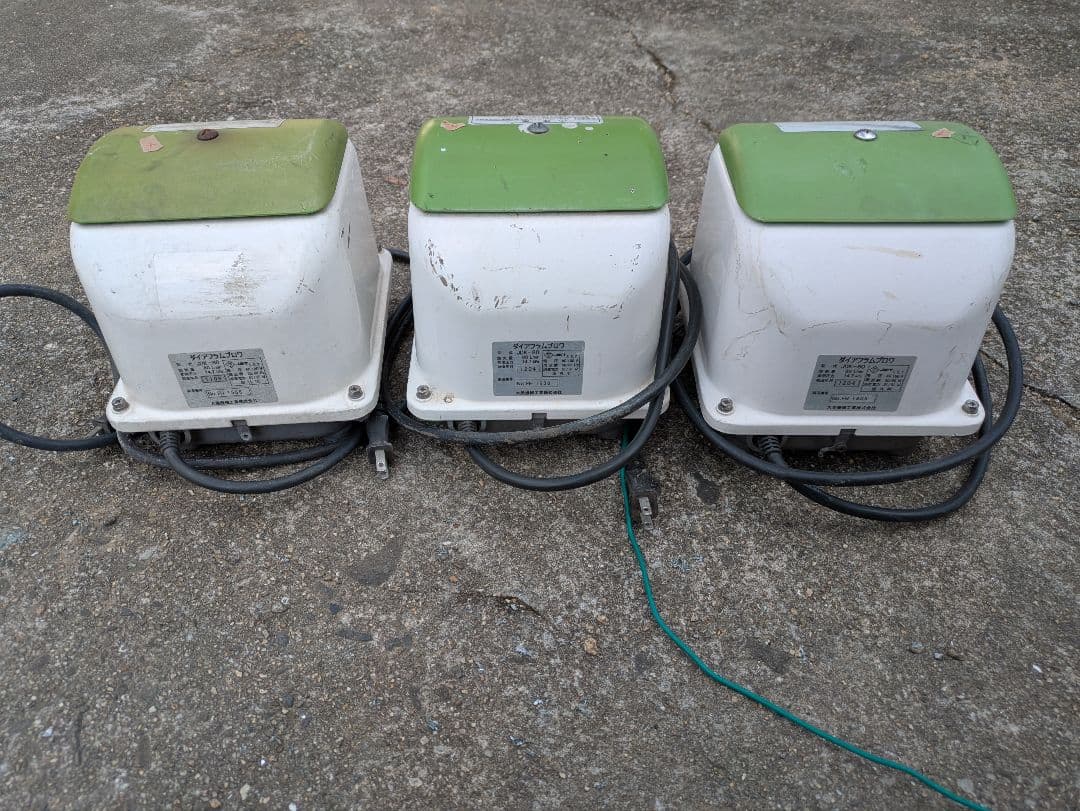 ジャンク品　①3台セット ブロワ エアーポンプ 大晃機械工業 JDK-80