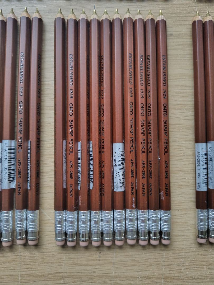 木製鉛筆型シャープペン81本セット