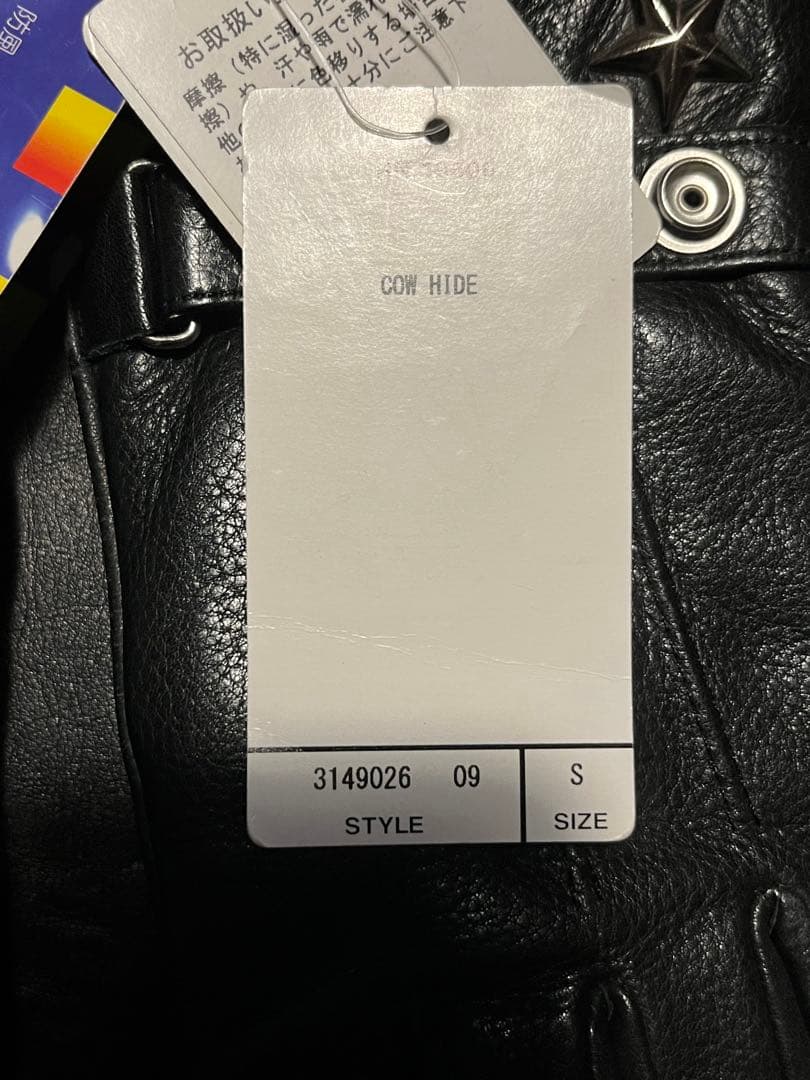 未使用Schott NYC WINTER LEATHER GLOVE BLACK