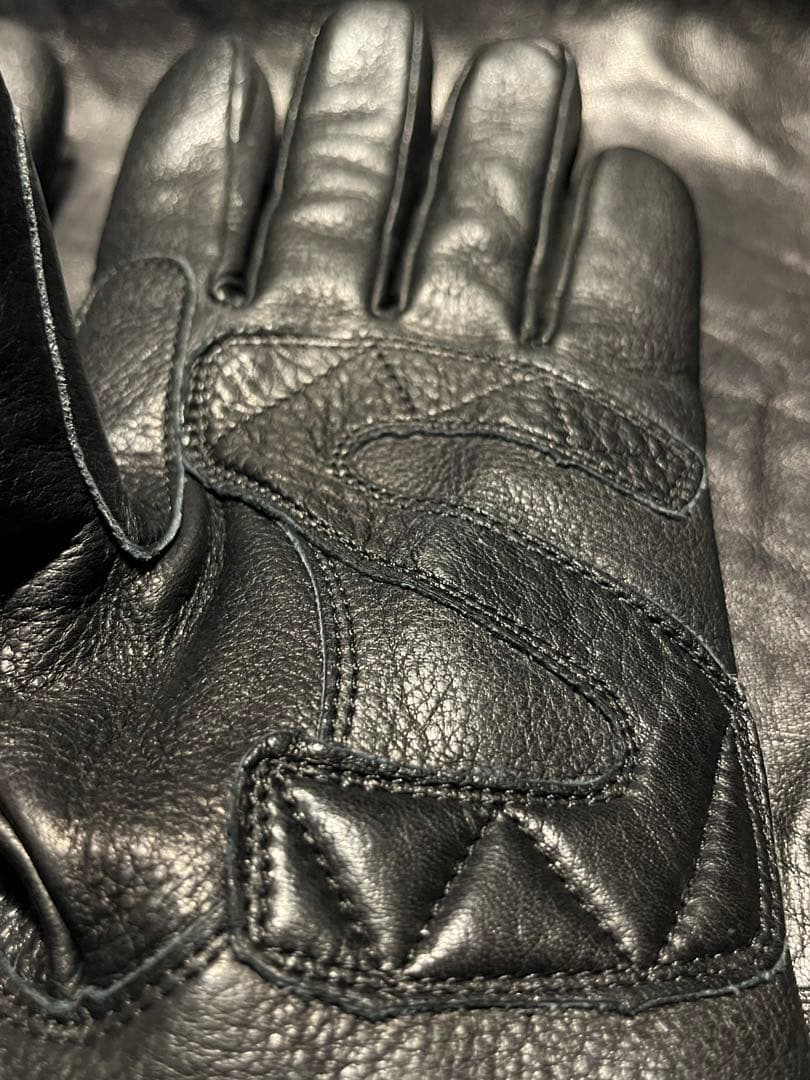 未使用Schott NYC WINTER LEATHER GLOVE BLACK