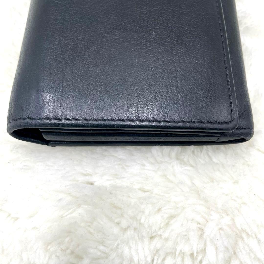 SAINT LAURENT サンローラン 長財布 カサンドラ エンボス ブラック