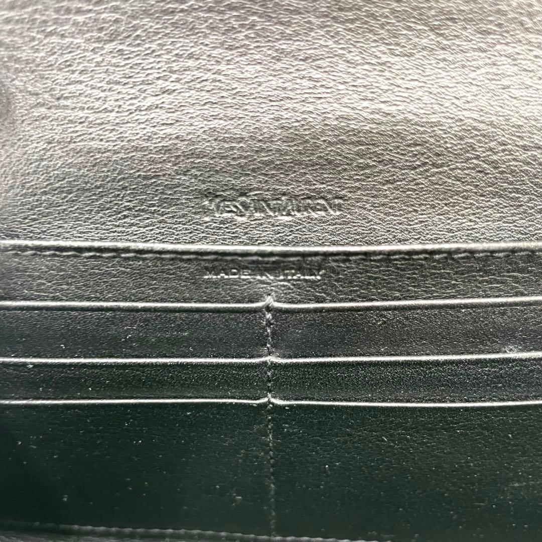 SAINT LAURENT サンローラン 長財布 カサンドラ エンボス ブラック