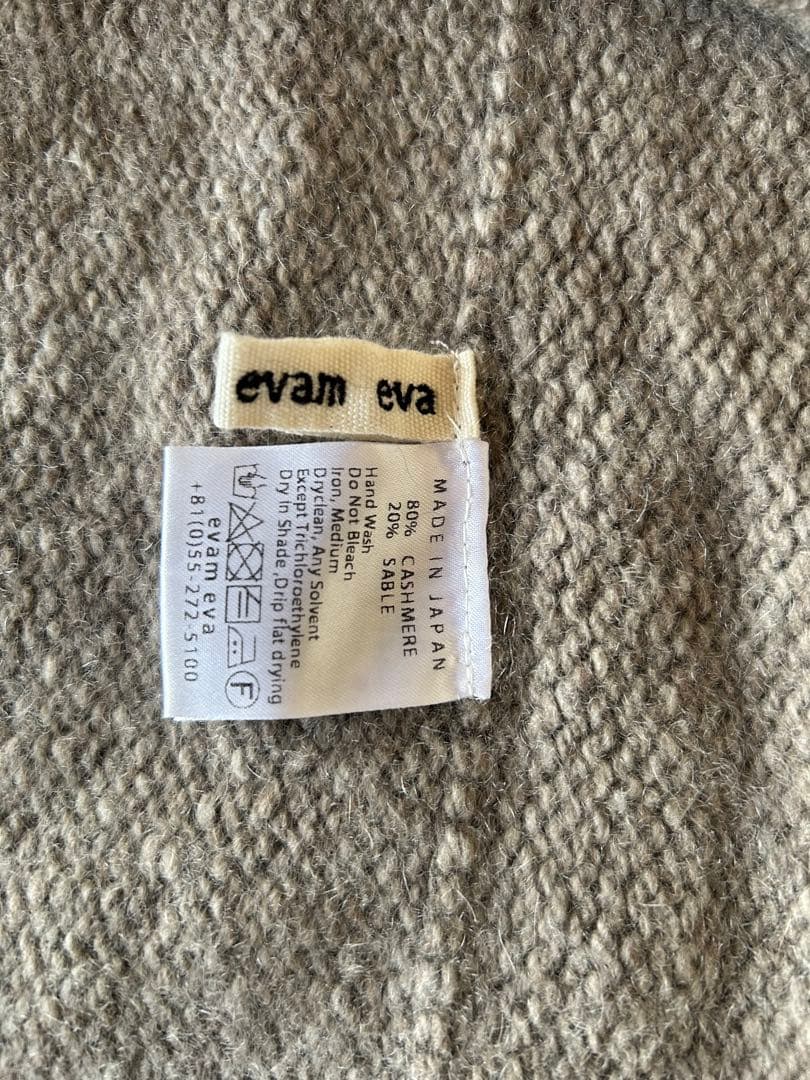 evam eva カシミヤスヌード