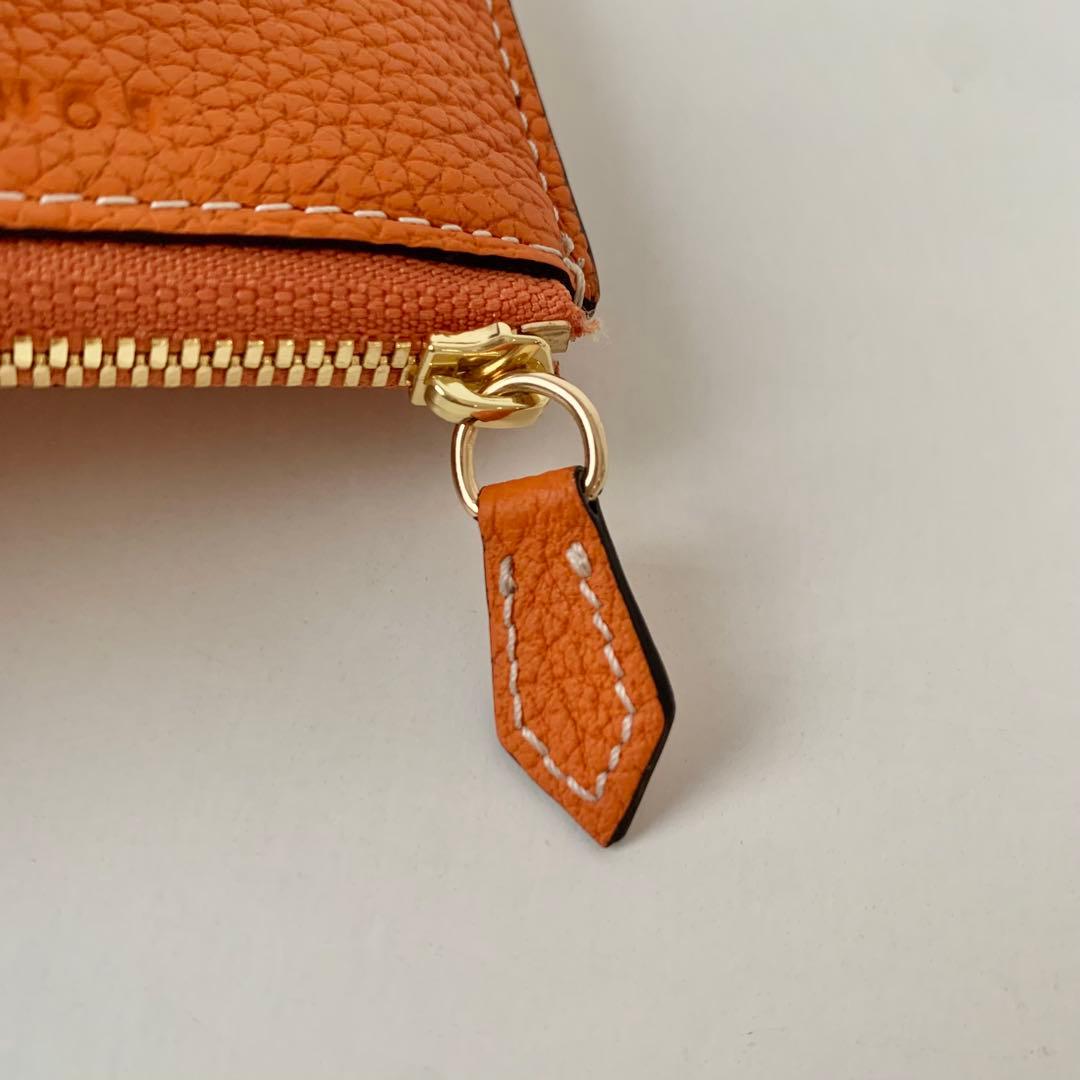 【BONAVENTURA】カードケース　ケース　オレンジ　レザー　新品