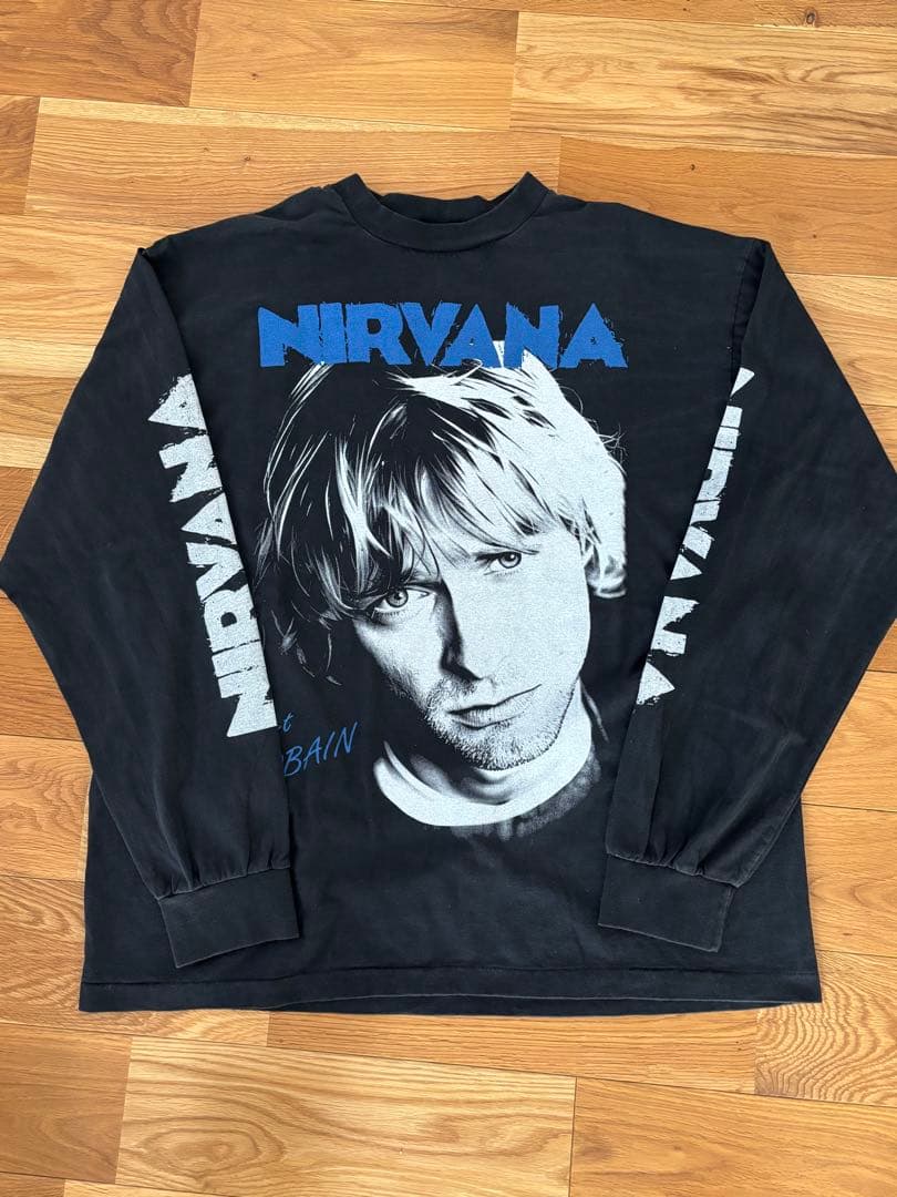 NIRVANA  Cobain 長袖Tシャツ（XL相当）