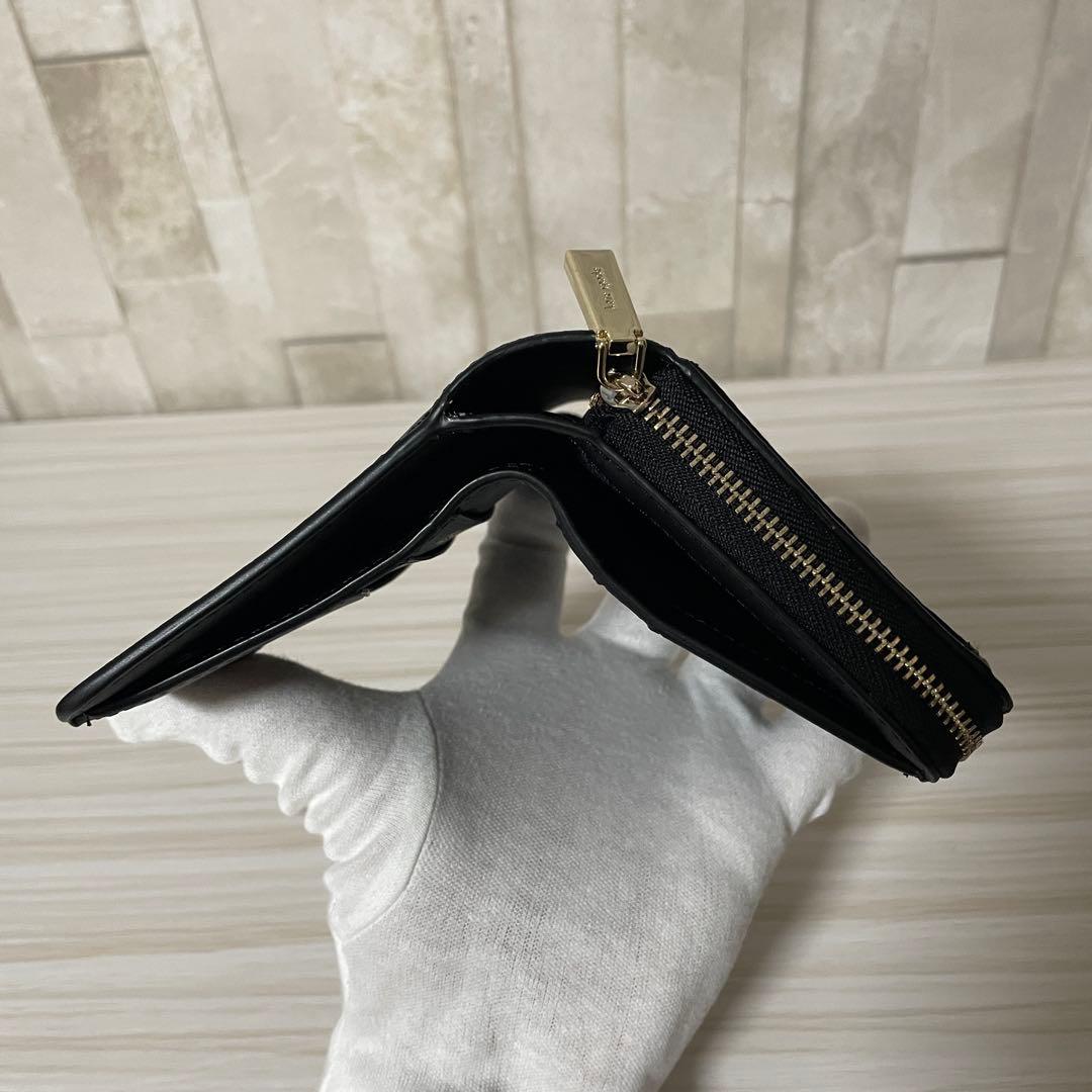 早い者勝ち！訳あり新品 kate spade 二つ折り財布 ブラック