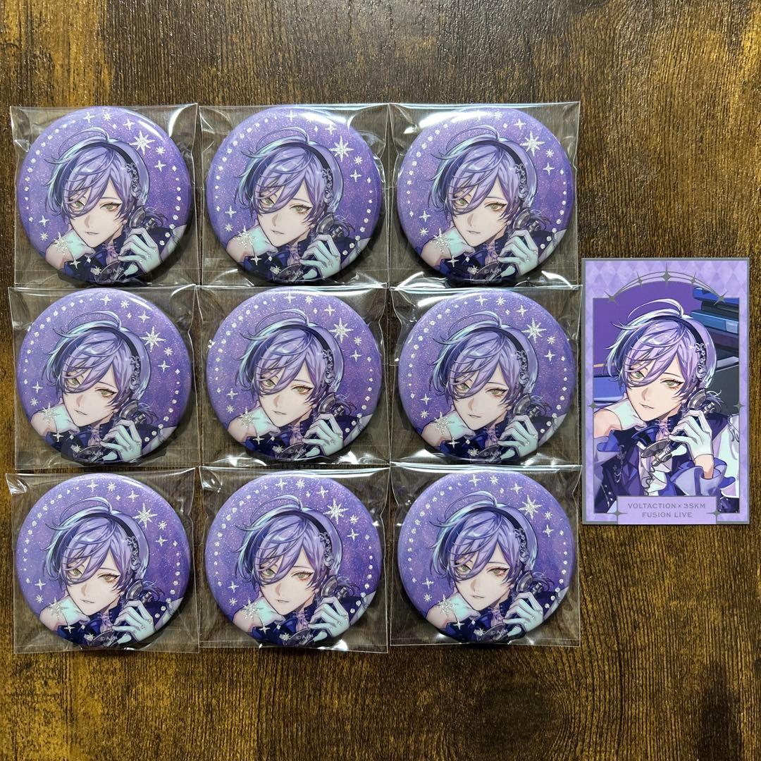 にじさんじ IMPACT 月組 榊ネス　ランダムキラキラ缶バッジ　チェキ風カード