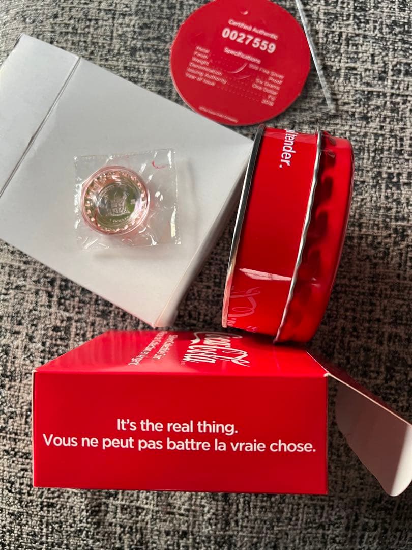 3627【フィジー】2018年1ドル銀貨　コカコーラ　ボトルキャップ銀貨