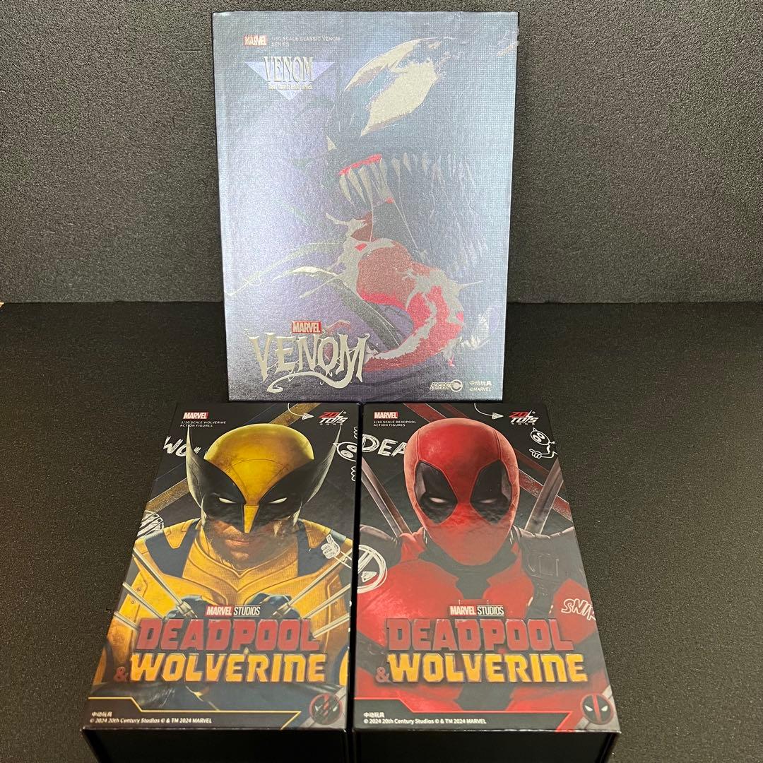 G*p様 ZDTOYS 中動玩具 ヴェノム&デッドプール&ウルヴァリン 3体セッ