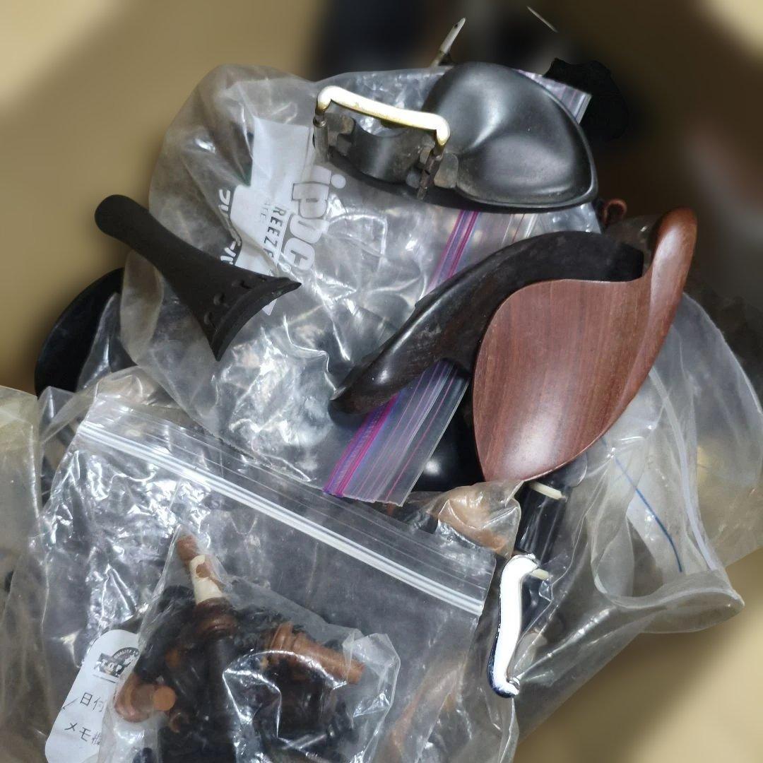 に*の様 弦楽器メンテナンス用品 パーツ一式黒檀その他大量現況