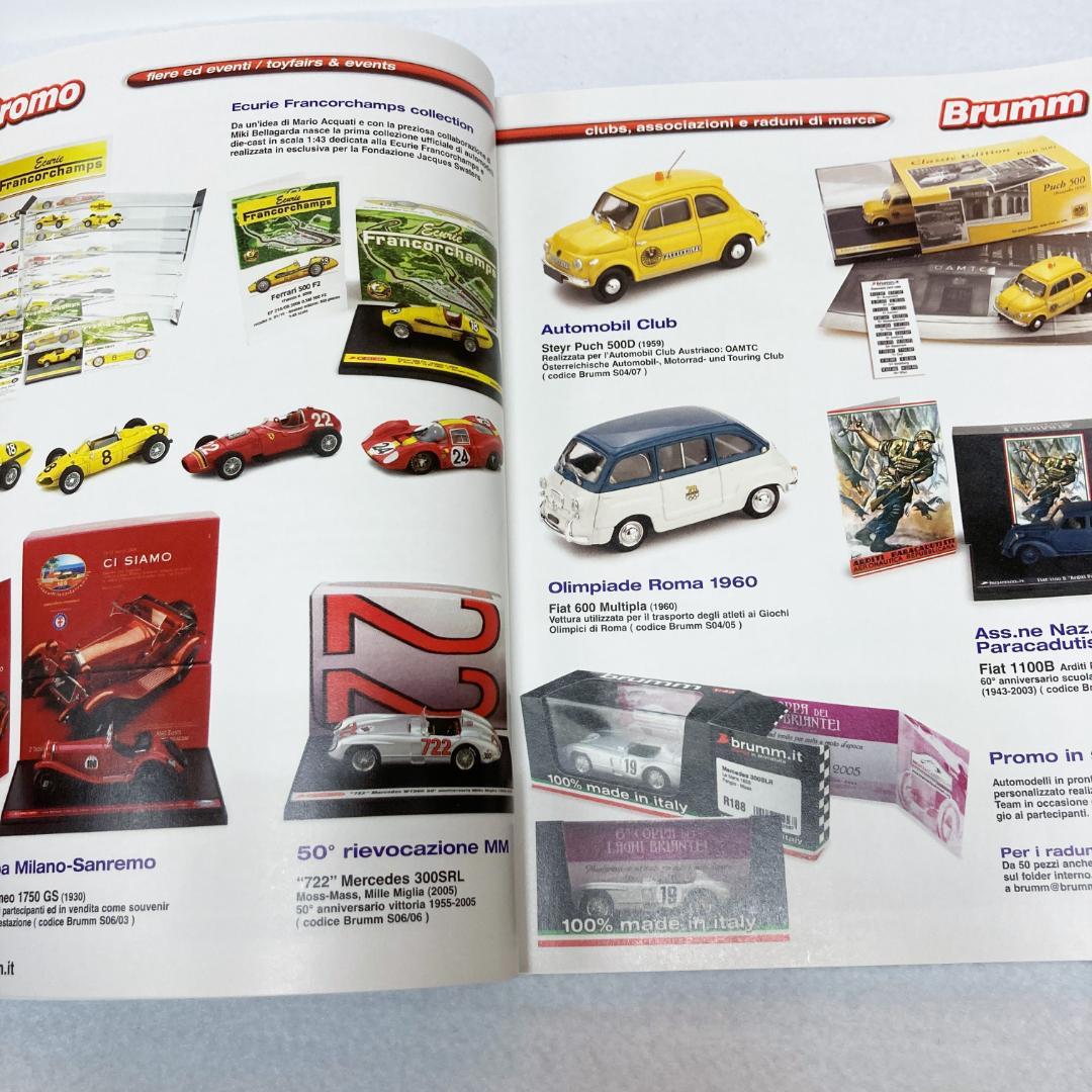 【希少・ミニカーカタログ付き】brumm製　フィアット500D　FIAT500D