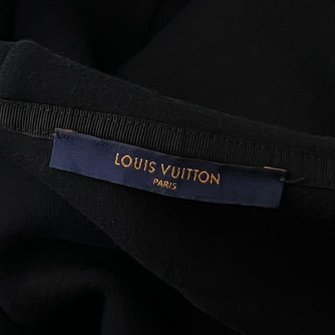 ルイヴィトン ダブルフェイス フルジップパーカー ブラック 黒 S 2021年製