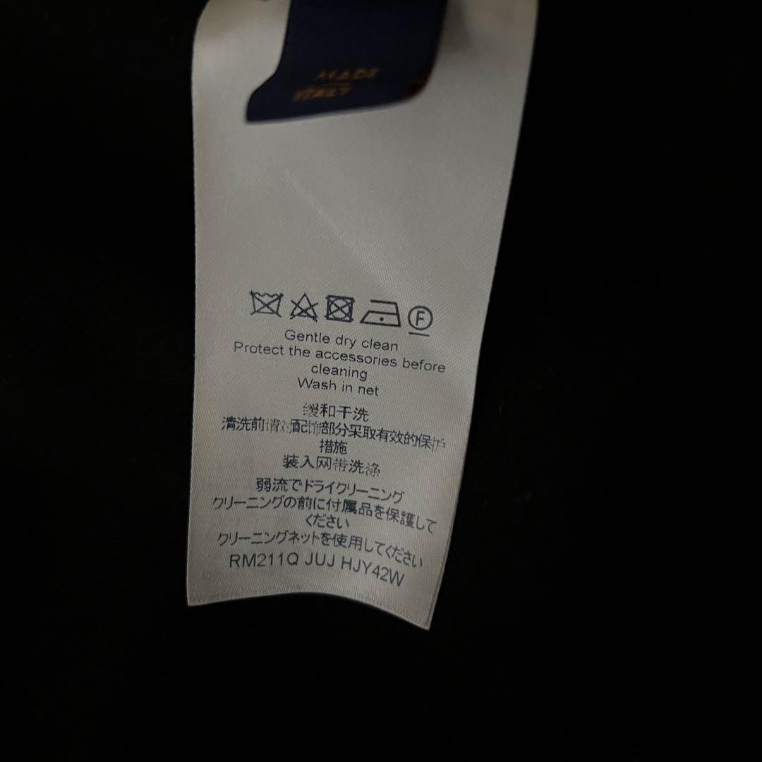 ルイヴィトン ダブルフェイス フルジップパーカー ブラック 黒 S 2021年製