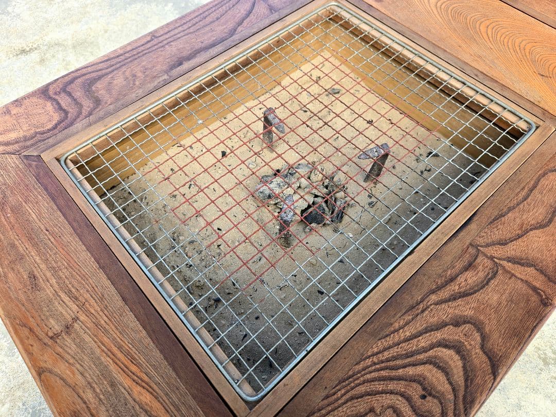 【木製座卓】囲炉裏つき◎アンティーク家具