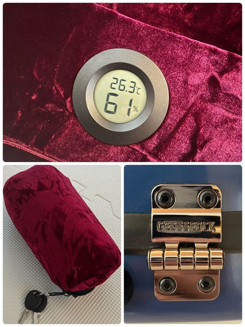 【新品】Crossrock ダブル バイオリン ケース ファイバーグラス CRF