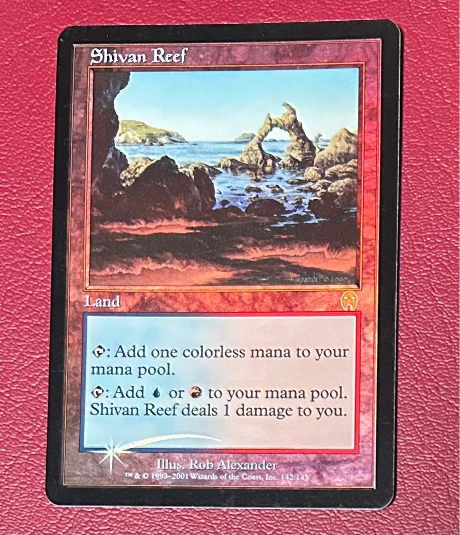 mtg シヴの浅瀬　Shivan Reef 英語　foil 1枚