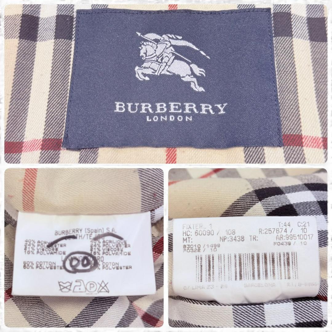 BURBERRY LONDON ブルゾン ノバチェック 綿 ブラック メンズ