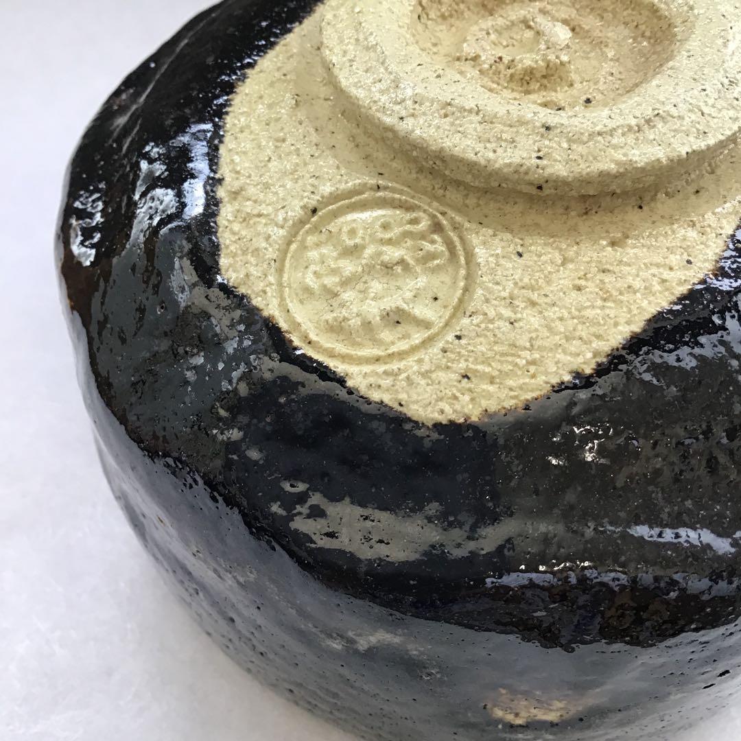 茶道具　黒茶盌　幕釉黒楽　小川裕起夫(長楽の息子)作　共箱　S5CW