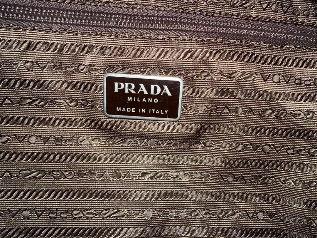 Shelters 　PRADA オリーブグリーン ハンドバッグ