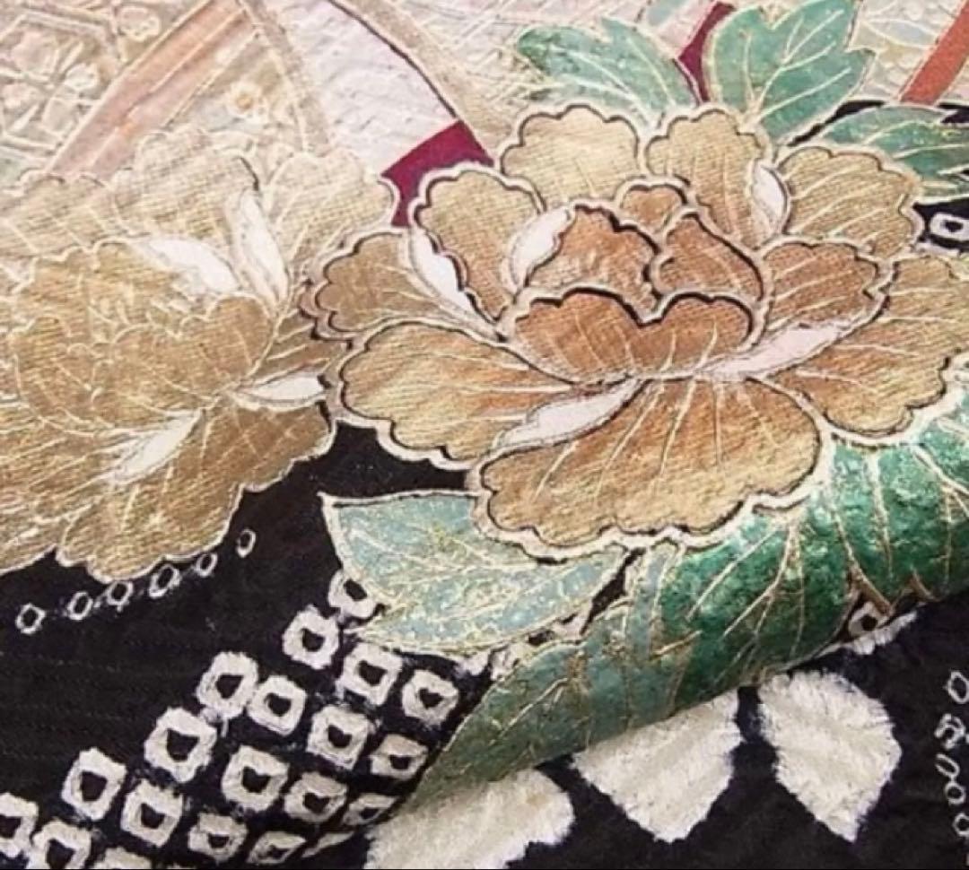 大特価SALE中★振袖セット【6点】★古典柄★紫色★豪華な成人式に★