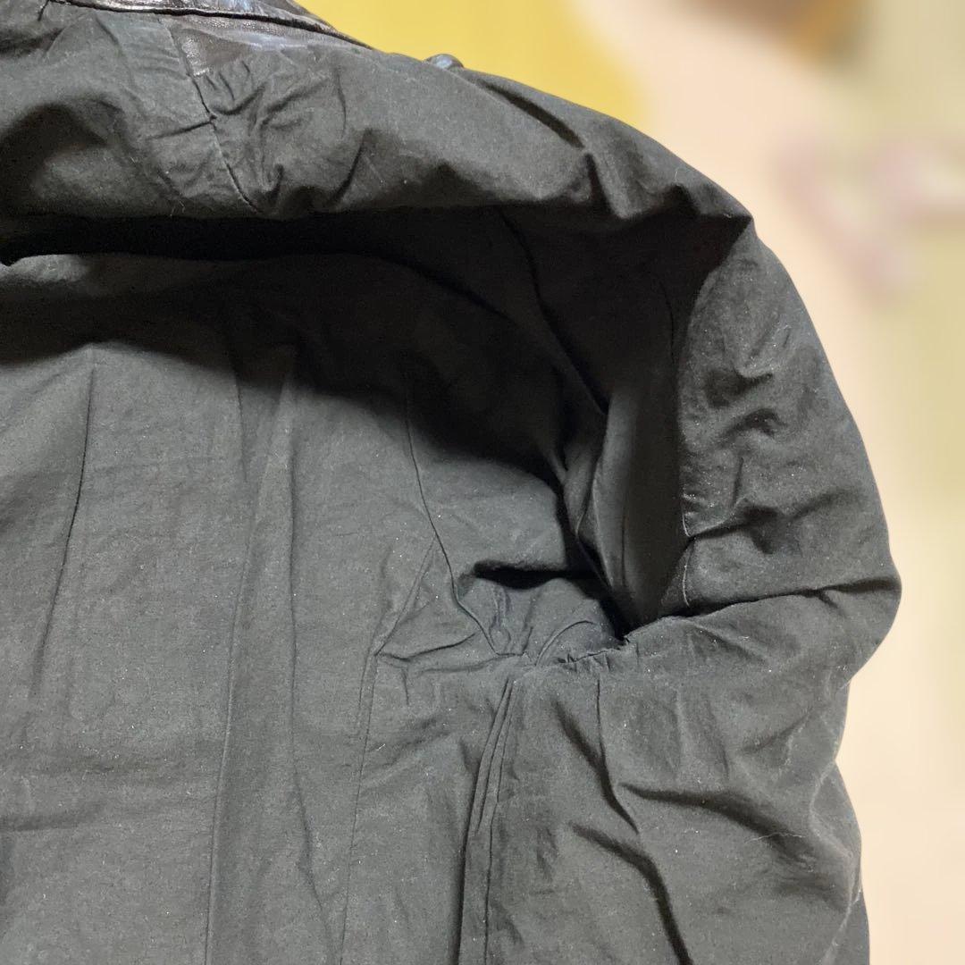 バックラッシュ ジャパンショルダーレザー製品染めシングルライダース