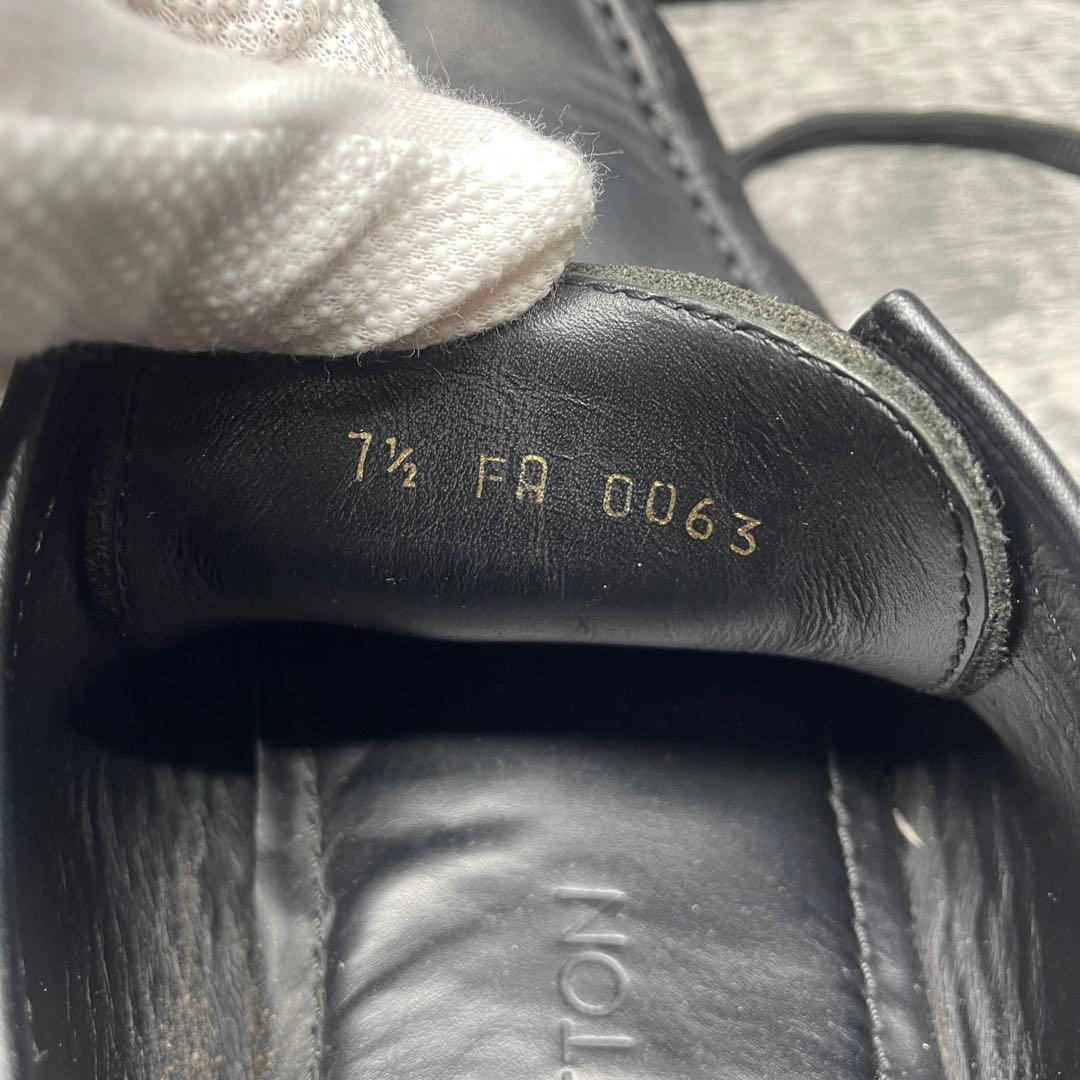 ルイヴィトン ドライビングレザーシューズ モカシンブラック