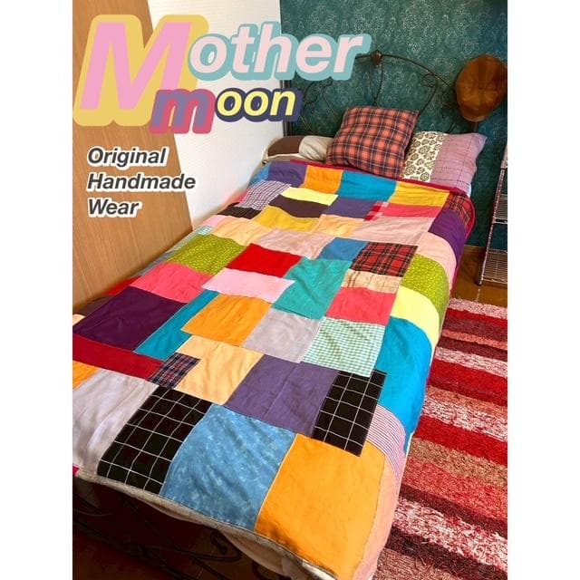 ハンドメイドhandmade★カラフルパッチワークのマルチカバー