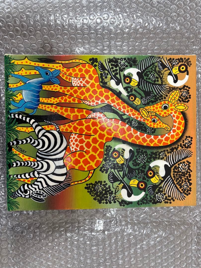 u*8様 Tingatinga　ティンガティンガ　絵　 20*28cm (F3号