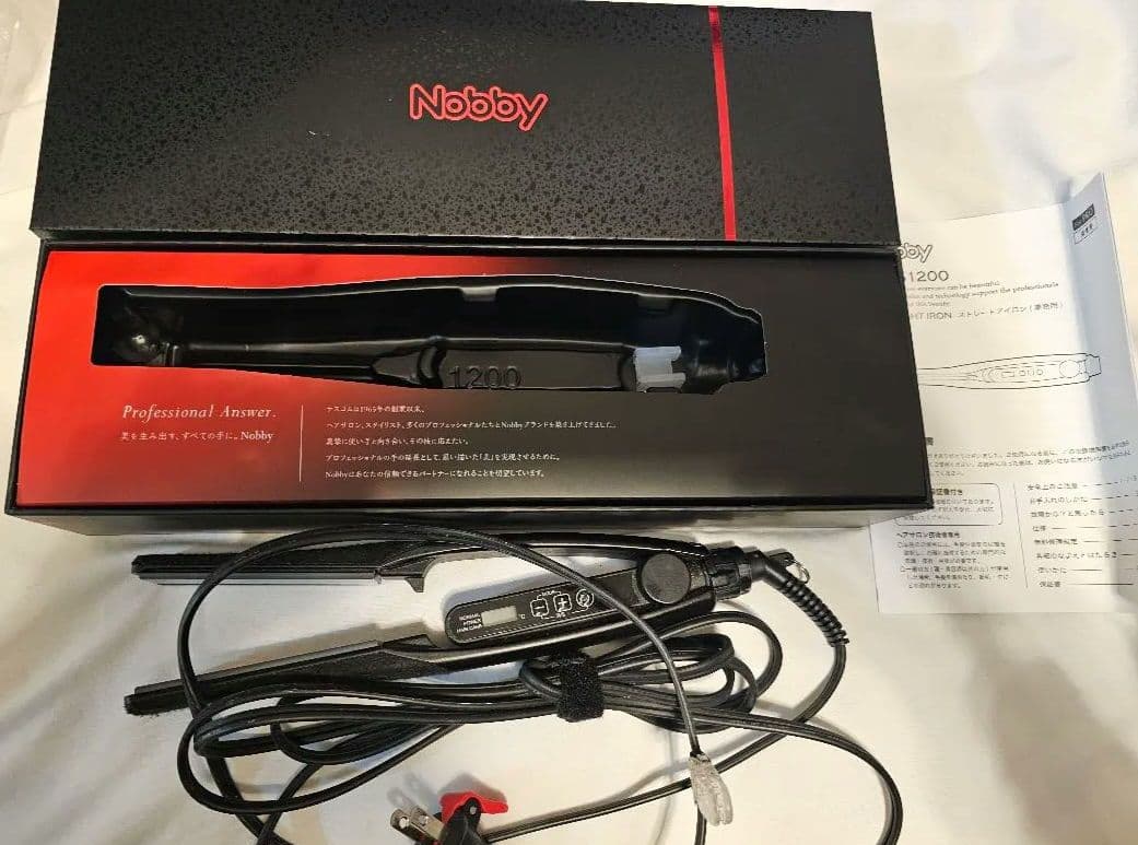 Nobby ストレート ヘア アイロン NBS1200 K