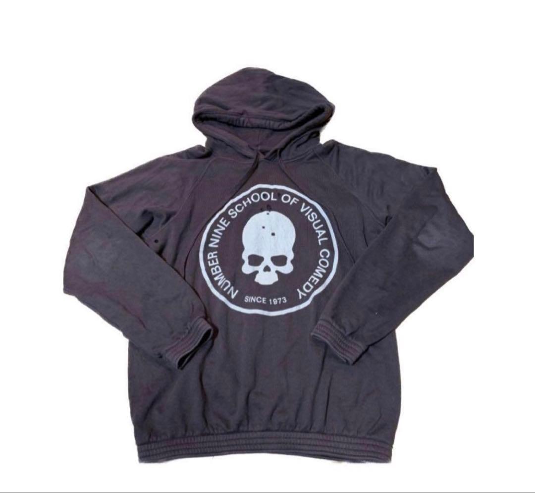 早い者勝ちNUMBER (N)INE /SKULL HOODIE /Size:2