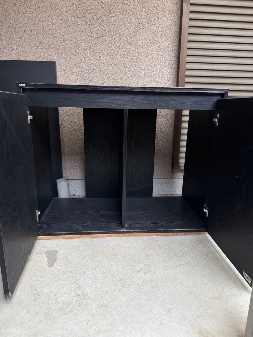 GEX ガラス水槽 900サイズ＋アクアラックウッド900BK