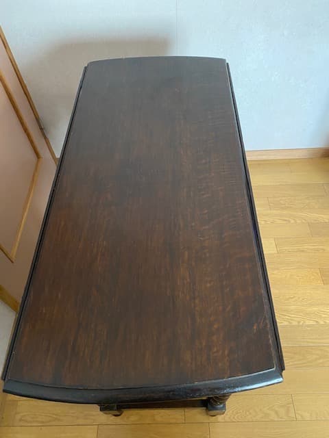 イギリス　アンティーク 木製 ドロップリーフテーブル　バタフライテーブル