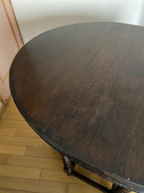 イギリス　アンティーク 木製 ドロップリーフテーブル　バタフライテーブル