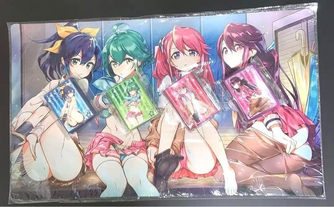 ミッドナイトブルー スリーブ プレイマット 雨濡れセット 柚子セレナ瑠璃リン